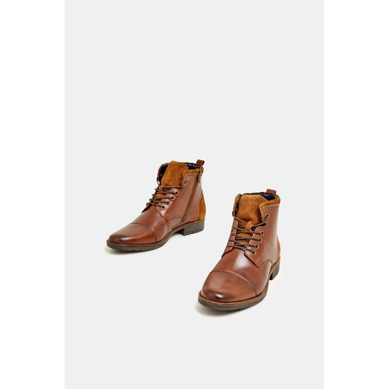Bottines en cuir